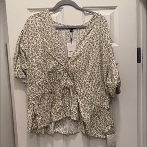 Elegant Floral Women's Blouse